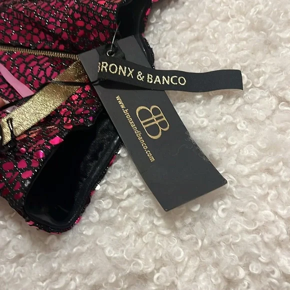 Bronx and Banco Purple Sequin Strapless Dress - Picture 3 of 5